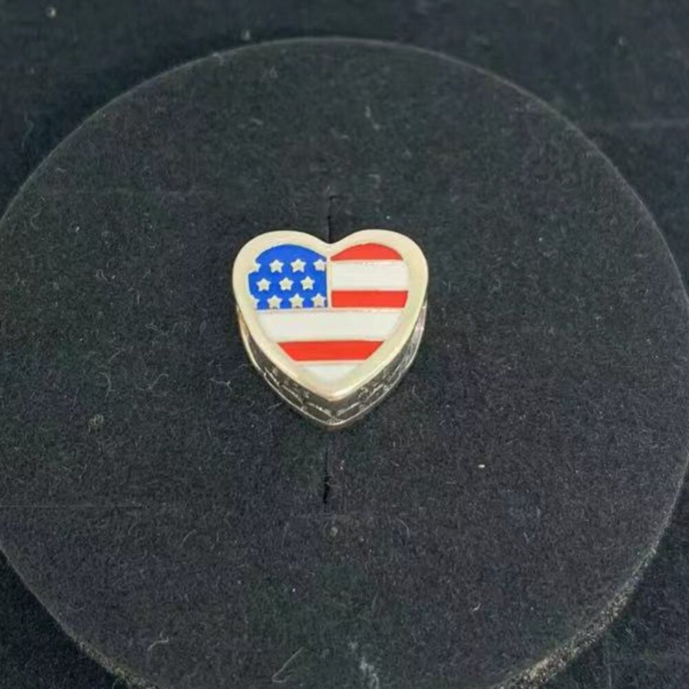 Pandora Myrtle Beach SC Heart Bead Charm Travel S925 Sterling Silver